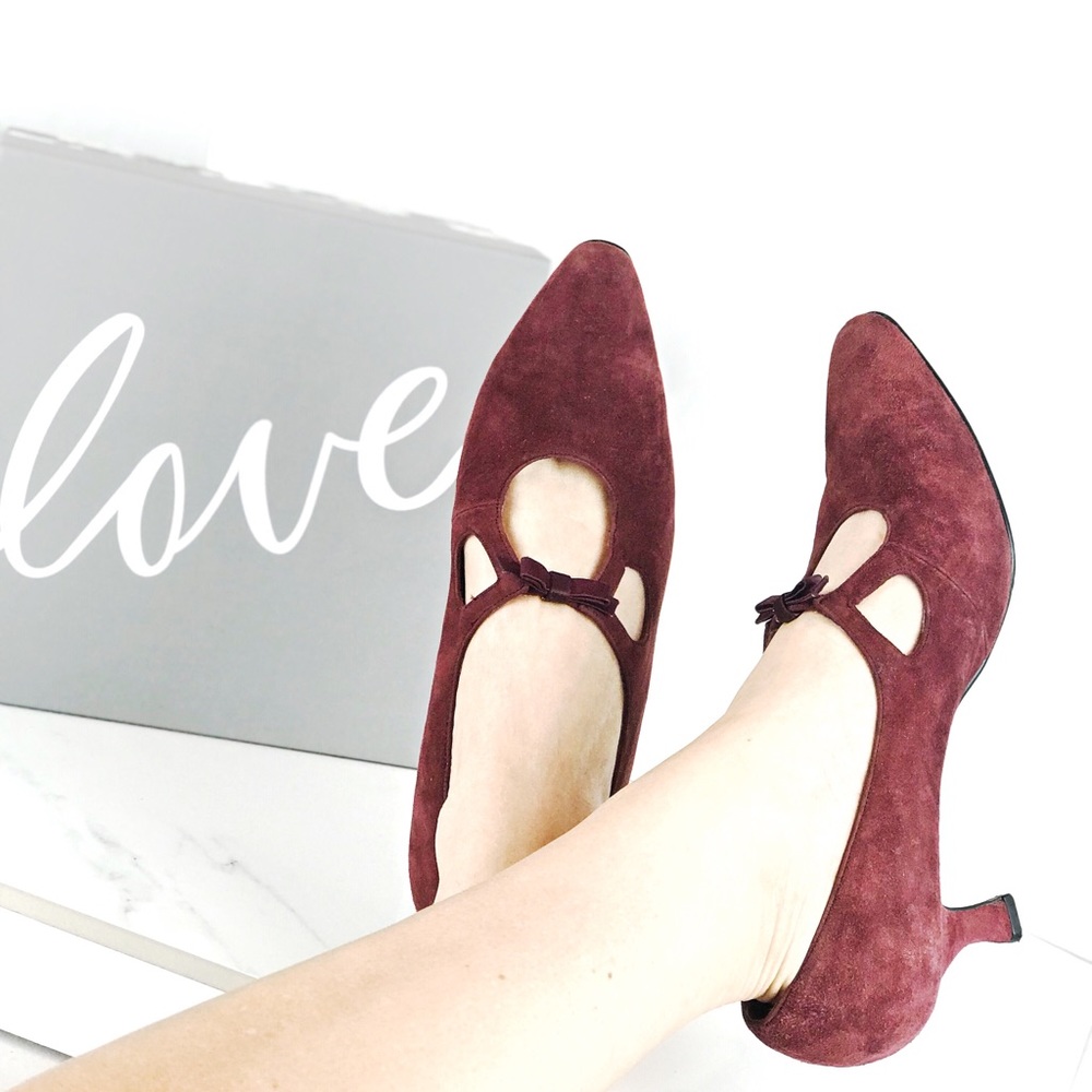 Vintage Bernardo Suede Pump Maura Style